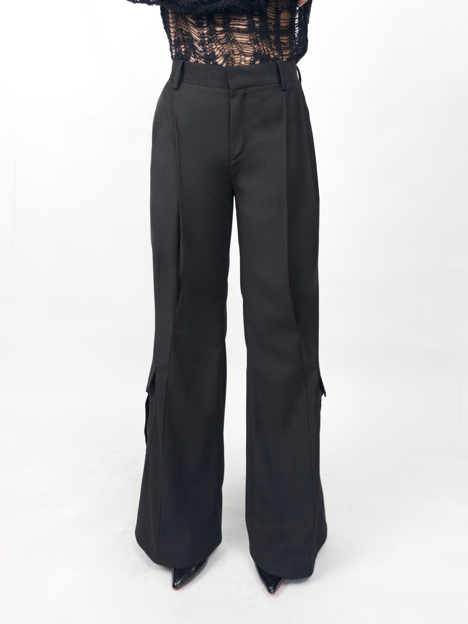 THE VEIL TROUSERS (High-rise Waist)