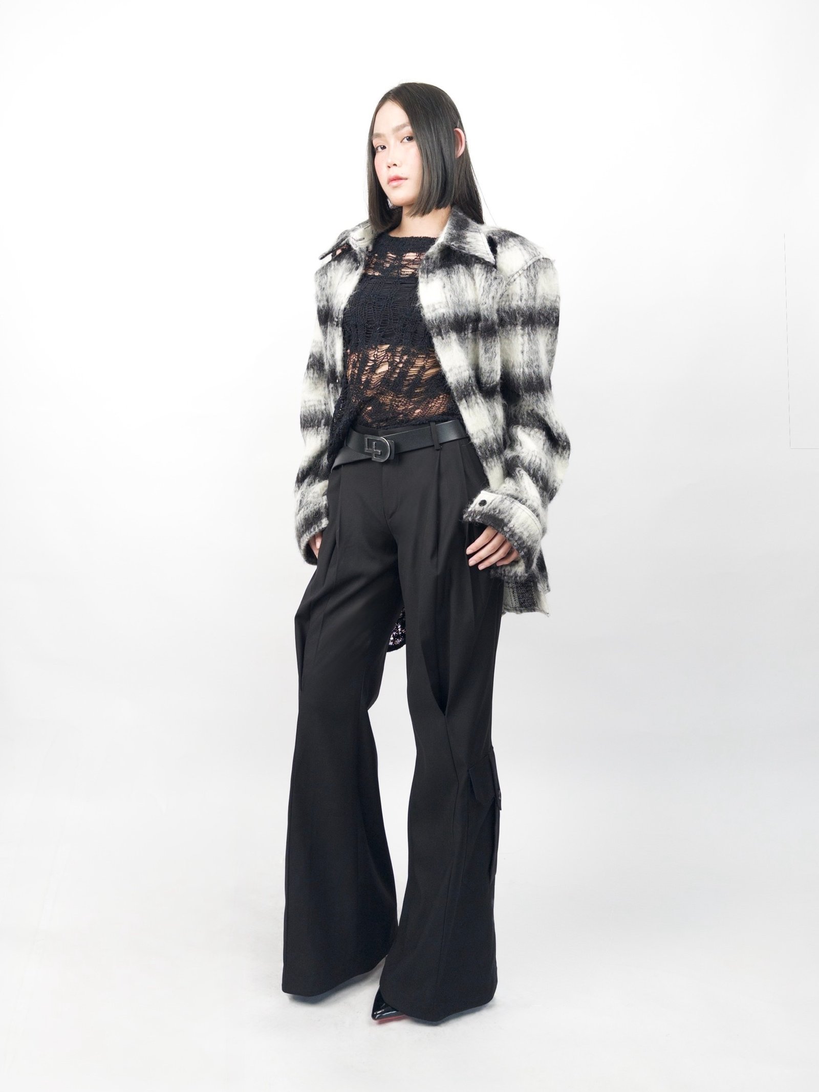 THE VEIL TROUSERS (High-rise Waist)